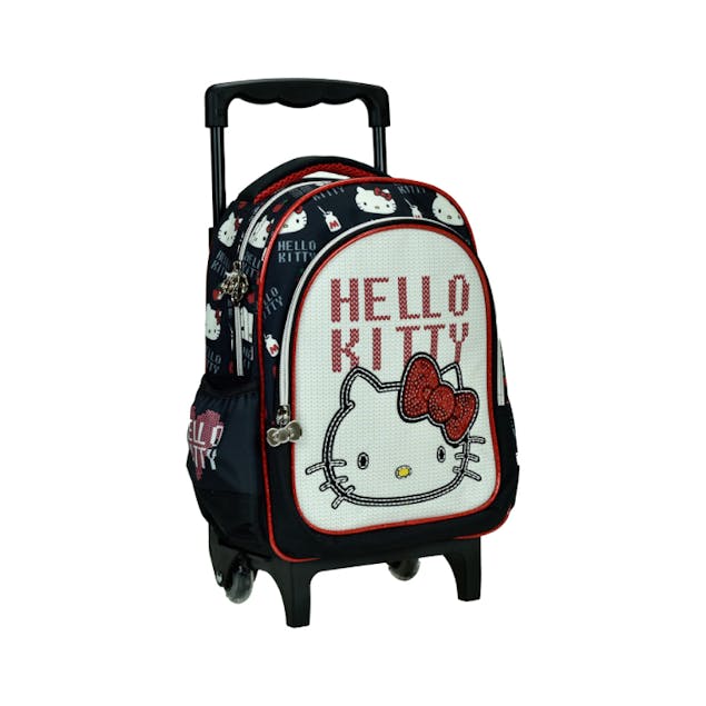 GIM - HELLO KITTY CROCHE Σχολική Τσάντα Τρόλευ Νηπίου - Trolley Bag  335-73072