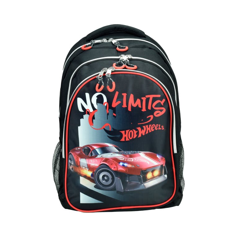 HOT WHEELS RETRO Σχολική Τσάντα Πλάτης Backpack Δημοτικού με 2 Κεντρικές θήκες  349-29031 