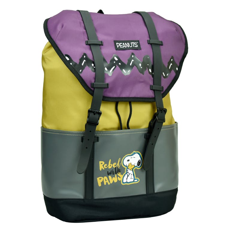 BMU - PEANUTS REBEL Σχολική Τσάντα Πλάτης Backpack Δημοτικού με 2 Κεντρικές θήκες  365-07045 Back Me Up