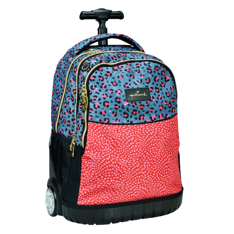 Hallmark PRINT Σχολική Τσάντα Πλάτης ΤΡΟΛΕΙ TROLLEY  Backpack Δημοτικού με 2 Κεντρικές θήκες Πολυθεσιακή 333-35074 GIM