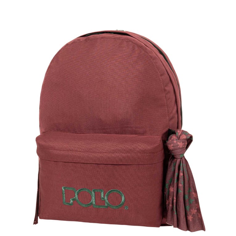 Σακίδιο Πλάτης Διθέσιο ORIGINAL DOUBLE SCARF  Μπορντώ 27 - 30 lt Y42cm Μ30cm Π24cm   BACKPACK 9-01-235-3364