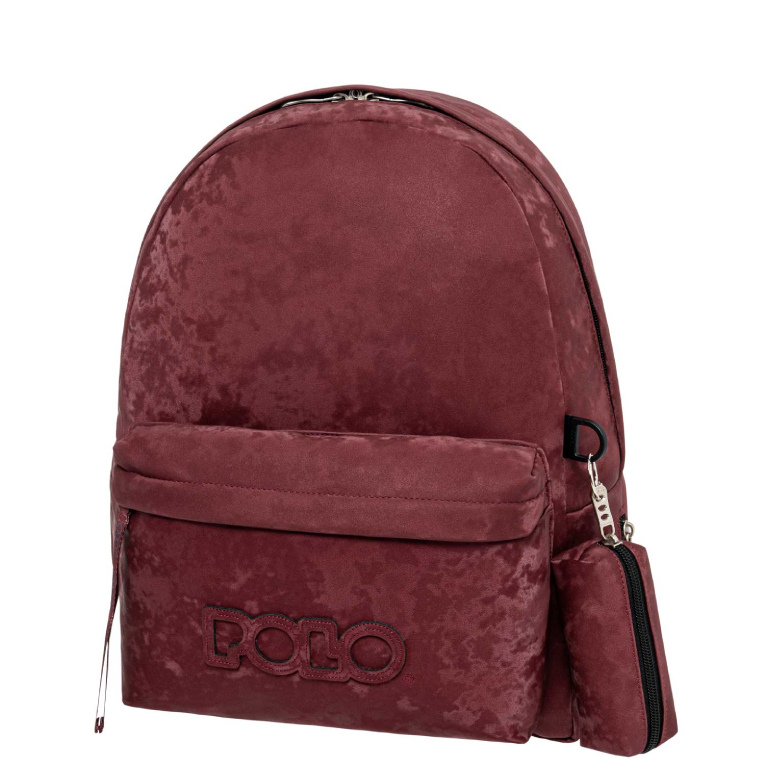 POLO - Polo Cozy Backpack VELVET Σακίδιο Πλάτης Μποντώ με Πορτοφολάκι  9-02-068-3300