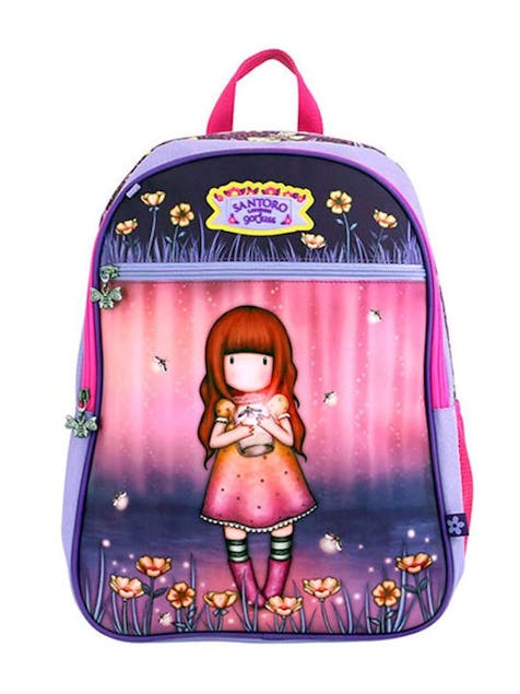 SANTORO -  Gorjuss Classic Rucksack Σχολική Τσάντα Δημοτικού FIREFLY DAWN με 3 Κεντρικές Θέσεις  1327GJ02