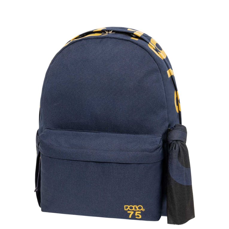 Backbag  '75 Σχολική Τσάντα -Σακίδιο Πλάτης Μονοθέσιο Επετεικό με 1 Κεντρικές Θήκες 20 lt 42x30x21cm  Μπλε 9-01-075-5100