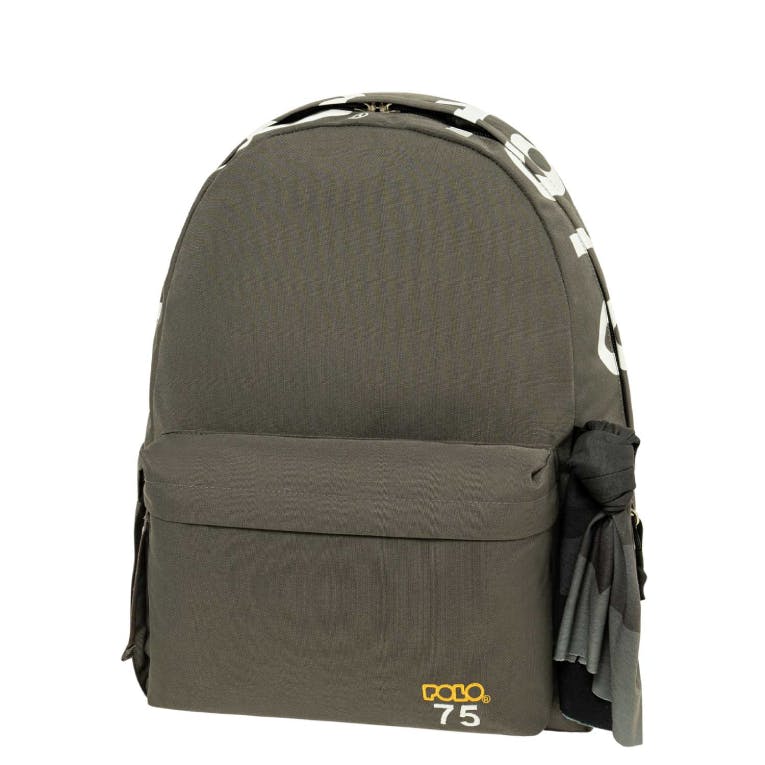 Backbag  '75 Σχολική Τσάντα -Σακίδιο Πλάτης Μονοθέσιο Επετεικό με 1 Κεντρικές Θήκες 20 lt 42x30x21cm Γκρι 9-01-075-2200