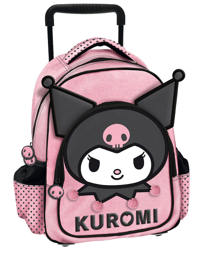 Graffiti Σχολική Τσάντα Τρόλευ Νηπιαγωγείου PRESCHOOL FACE KUROMI με 2 θήκες και 2 πλαϊνές Μ:24 x Π:11 x Υ:30cm 252264
