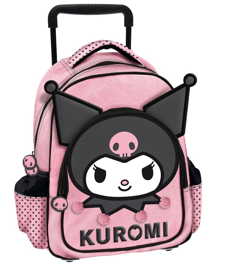 Graffiti  Σχολική Τσάντα Τρόλευ Νηπιαγωγείου PRESCHOOL FACE KUROMI με 2 θήκες και 2 πλαϊνές  Μ:24 x Π:11 x Υ:30cm 252264