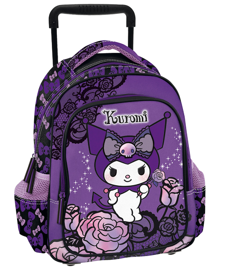 Graffiti Σχολική Τσάντα Τρόλευ Νηπιαγωγείου PURPLE KUROMI με 2 θήκες και 2 πλαϊνές Μ:24 x Π:11 x Υ:30cm 252263