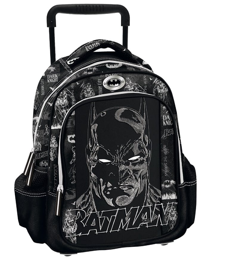 Graffiti  Σχολική Τσάντα Τρόλευ Νηπιαγωγείου BATMAN με 2 θήκες και 2 πλαϊνές  Μ:24 x Π:11 x Υ:30cm 255261