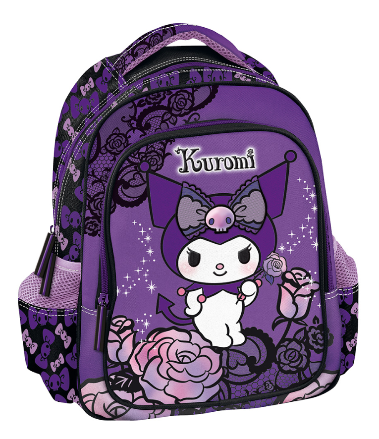 Graffiti  Σχολική Τσάντα Πλάτης Νηπίου PURPLE KUROMI με 2 μεγάλες θήκες και 2 πλαϊνές  Μ:24x Π:11 xY:30cm 252293