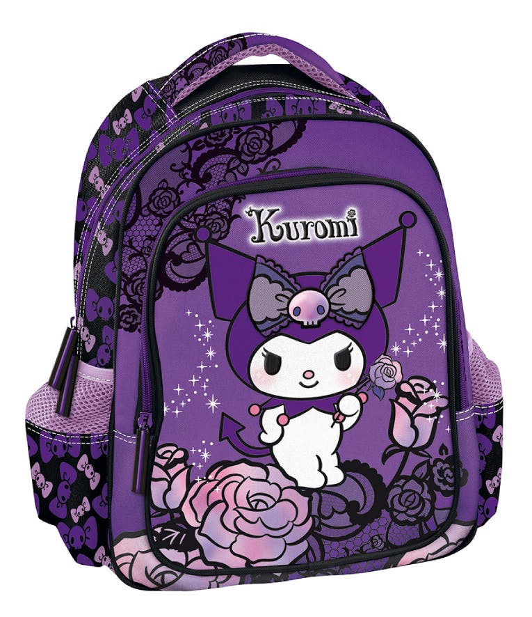 Graffiti  Σχολική Τσάντα Πλάτης Νηπίου PURPLE KUROMI με 2 μεγάλες θήκες και 2 πλαϊνές  Μ:24x Π:11 xY:30cm 252293