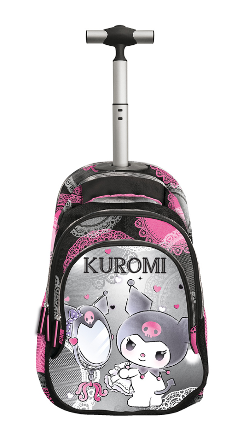 Graffiti Σχολική Τσάντα Τρόλευ Δημοτικού DREAM KUROMI Trolley Bag Μ32 x Π17 x Υ50εκ με 3 κεντρικές θήκες 252252