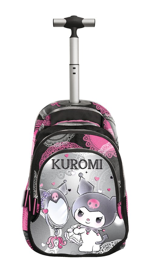 Graffiti  Σχολική Τσάντα Τρόλευ Δημοτικού DREAM KUROMI Trolley Bag Μ32 x Π17 x Υ50εκ με 3 κεντρικές θήκες 252252