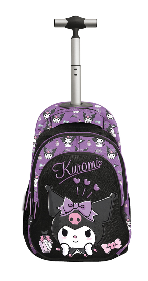 Graffiti Σχολική Τσάντα Τρόλευ Δημοτικού SKETCH KUROMI Trolley Bag Μ32 x Π17 x Υ50εκ με 3 κεντρικές θήκες 252251