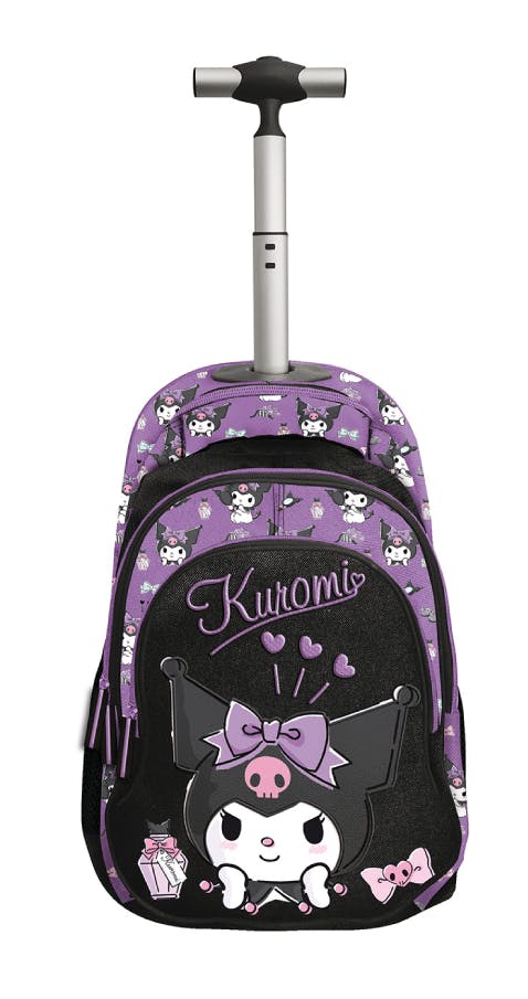 Graffiti  Σχολική Τσάντα Τρόλευ Δημοτικού SKETCH KUROMI Trolley Bag Μ32 x Π17 x Υ50εκ με 3 κεντρικές θήκες 252251