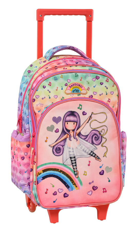 Graffiti Σχολική Τσάντα Τρόλευ Δημοτικού LITTLE DANCER GORJUSS Trolley Bag Μ32 x Π17 x Υ50εκ με 3 κεντρικές θήκες 257253