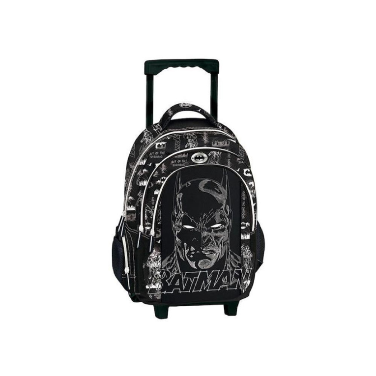 GRAFFITI - Graffiti  Σχολική Τσάντα Τρόλευ Δημοτικού BATMAN Trolley Bag Μ32 x Π17 x Υ50εκ με 3 κεντρικές θήκες 255251
