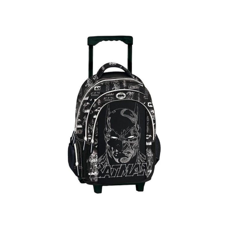 GRAFFITI - Graffiti  Σχολική Τσάντα Τρόλευ Δημοτικού BATMAN Trolley Bag Μ32 x Π17 x Υ50εκ με 3 κεντρικές θήκες 255251