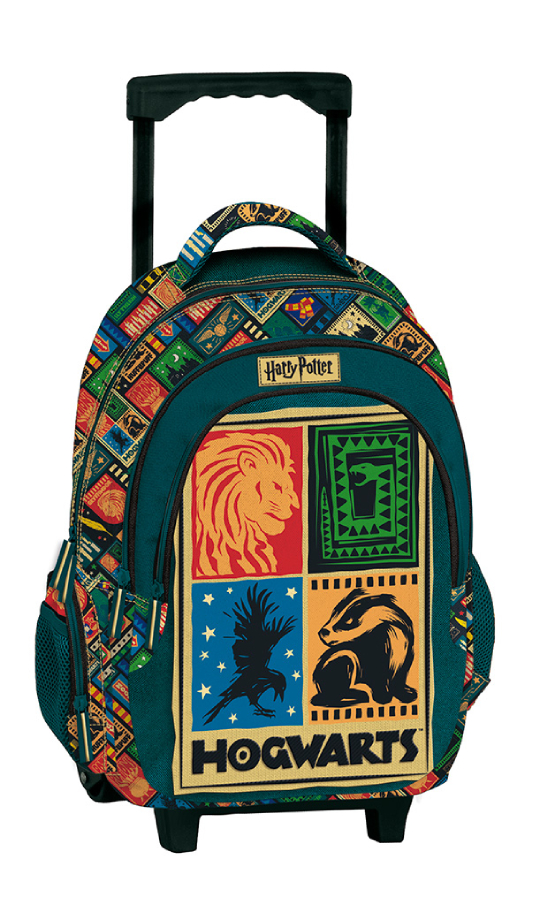 Graffiti Σχολική Τσάντα Τρόλευ Δημοτικού HARRY POTTER Trolley Bag Μ32 x Π17 x Υ50εκ με 3 κεντρικές θήκες 254251