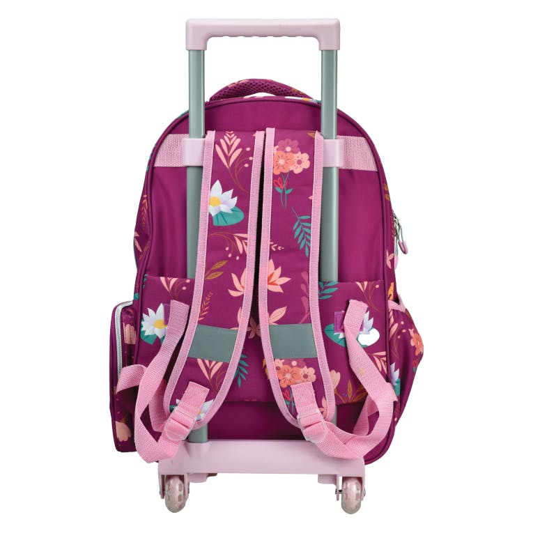 GIM - Gim Σχολική Τσάντα Τρόλευ Δημοτικού Trolley PRINCESS CASTLE με 3 Κεντρικές Θέσεις 52x38x20cm cm 331-56074