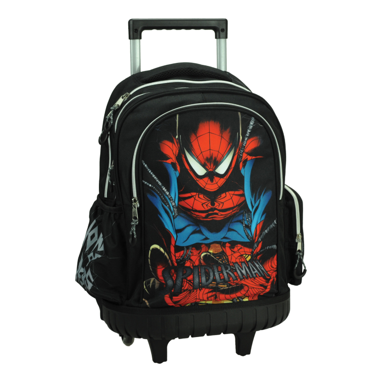 Gim Σχολική Τσάντα Τρόλευ Δημοτικού Trolley SPIDERMAN CITY WEB με 3 Κεντρικές Θέσεις 52x38x20cm 337-09078