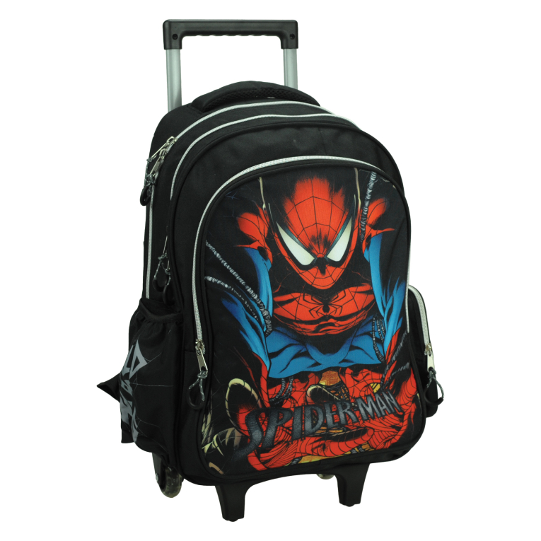 Gim Σχολική Τσάντα Τρόλευ Δημοτικού Trolley SPIDERMAN CITY WEB με 3 Κεντρικές Θέσεις 52x38x20cm 337-09074