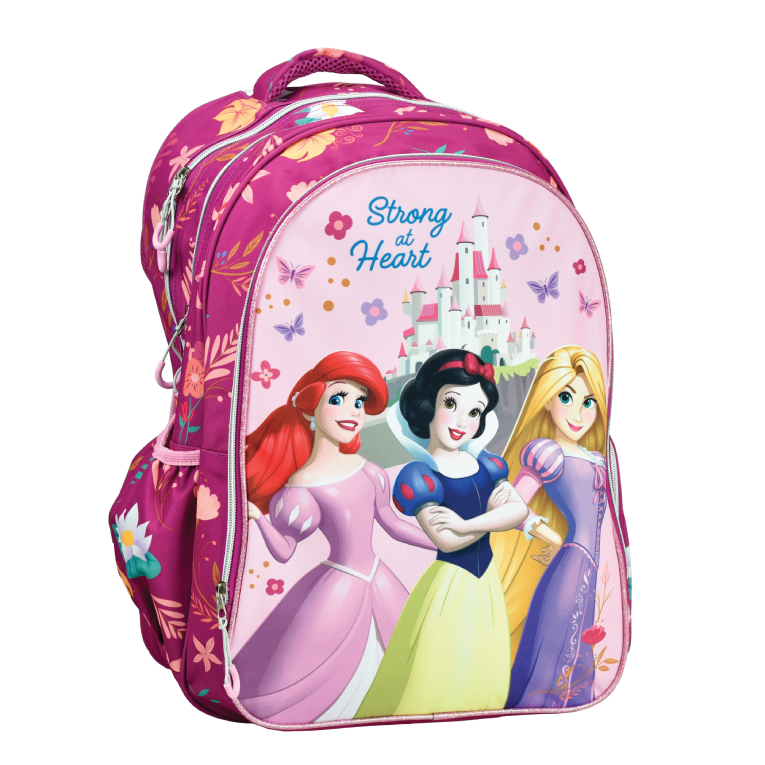Gim Σχολική Τσάντα Πλάτης Δημοτικού Οβάλ PRINCESS CASTLE Backpack  46x35x20cm  331-56031