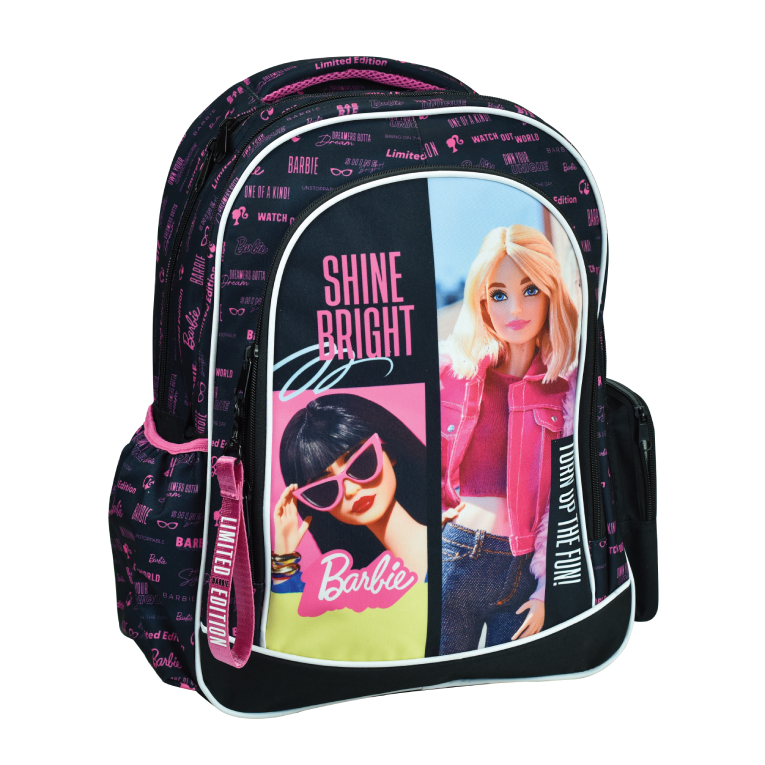 Gim Σχολική Τσάντα Πλάτης Δημοτικού Οβάλ BARBIE CORE Backpack  46x35x20cm  349-92031