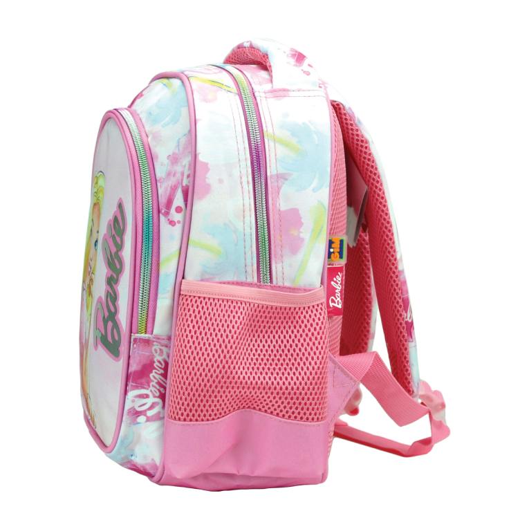 GIM - Gim Σχολική Τσάντα Πλάτης Νηπίου Οβάλ BARBIE PAINT Backpack με 2 Κεντρικές Θέσεις Διαστάσεις 30x25x15cm  349-89054