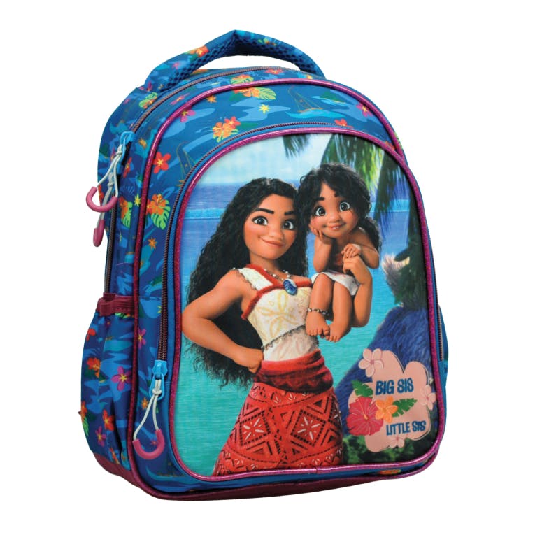 Gim Σχολική Τσάντα Πλάτης Νηπίου Οβάλ VAIANA WAVE Backpack με 2 Κεντρικές Θέσεις Διαστάσεις 30x25x15cm  331-57054