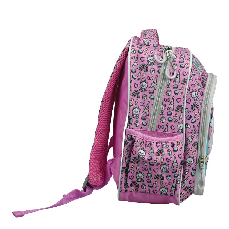 GIM - Gim Σχολική Τσάντα Πλάτης Νηπίου Οβάλ ANIMALS MARIE Backpack με 2 Κεντρικές Θέσεις Διαστάσεις 30x25x15cm  341-27054