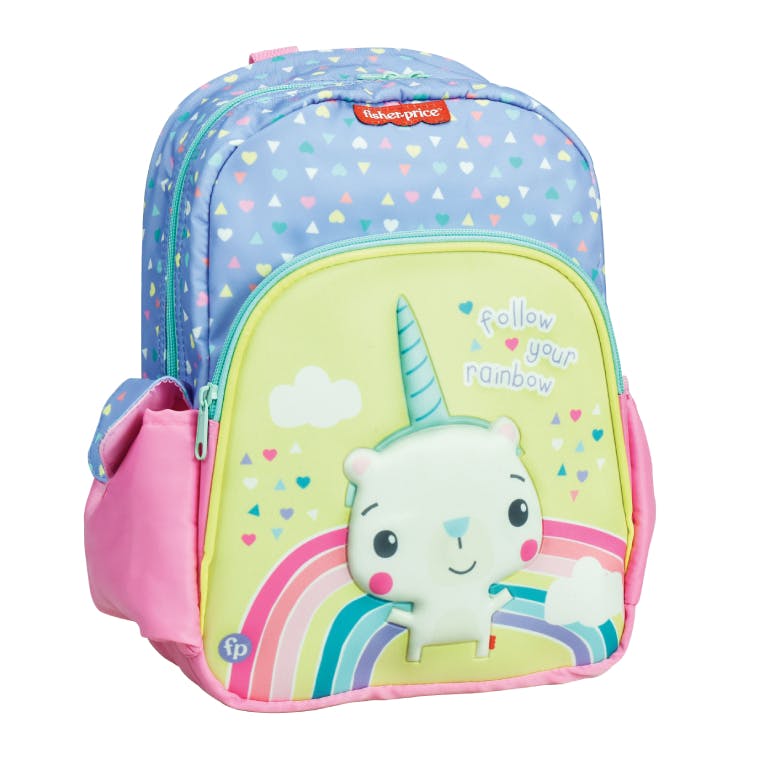Fisher Price Σχολική Τσάντα Πλάτης Νηπίου Οβάλ Mini Unicorn  Backpack με 2 Κεντρικές Θέσεις Διαστάσεις 30x25x15cm  349-38053