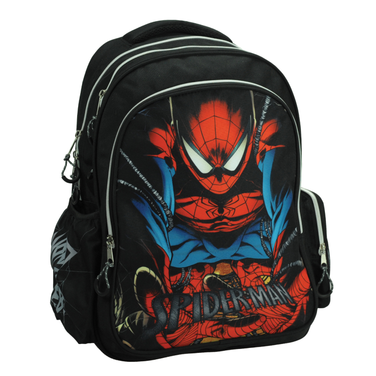 Gim Σχολική Τσάντα Πλάτης Δημοτικού Οβάλ SPIDERMAN CITY WEB Backpack 46x35x20cm 337-09031