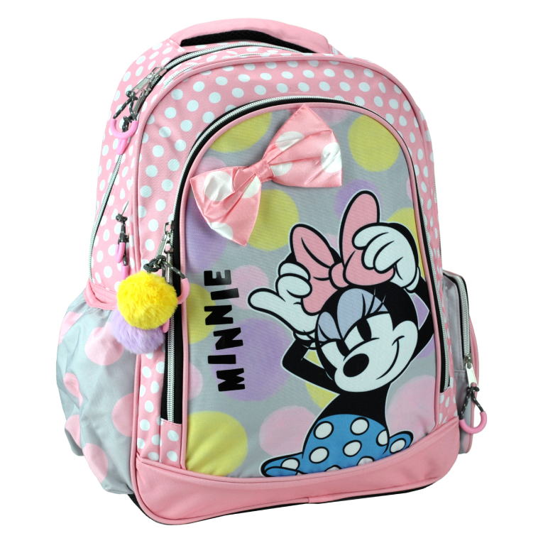Gim Σχολική Τσάντα Πλάτης Δημοτικού Οβάλ MINNIE BOW Backpack  46x35x20cm  337-09031
