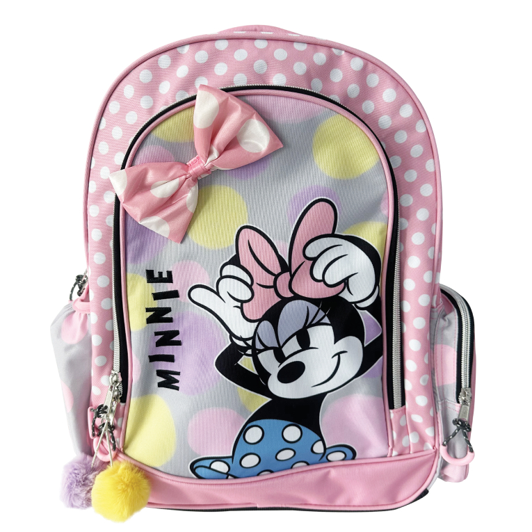 GIM - Gim Σχολική Τσάντα Πλάτης Δημοτικού Οβάλ MINNIE BOW Backpack  46x35x20cm  337-09031