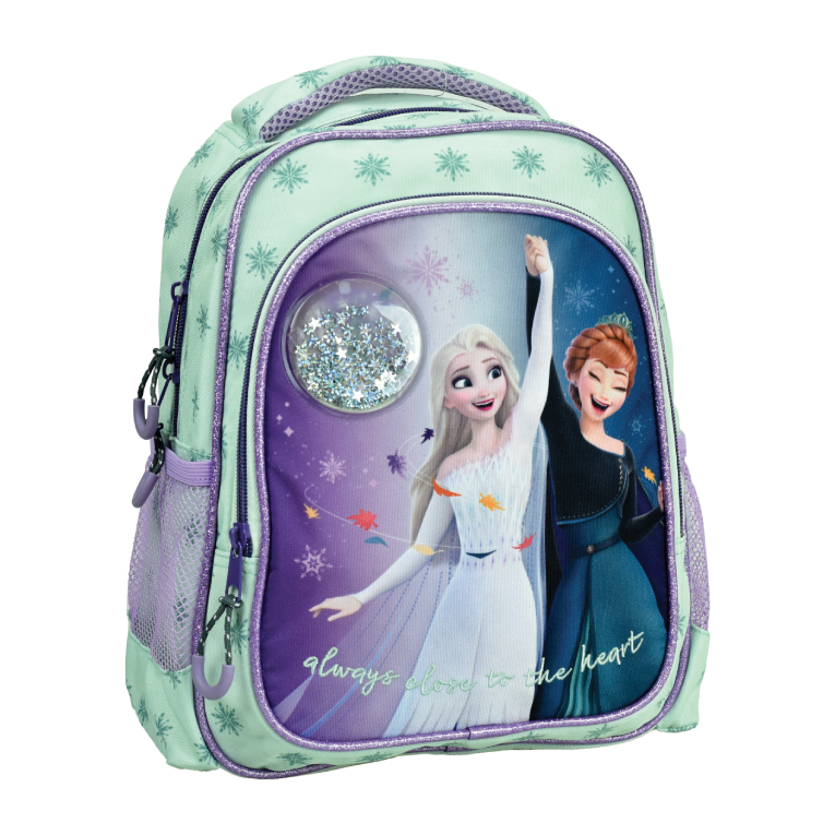 Gim Σχολική Τσάντα Πλάτης Νηπίου Οβάλ FROZEN IDYLLIC  Backpack με 2 Κεντρικές Θέσεις Διαστάσεις 30x25x15cm  341-72054