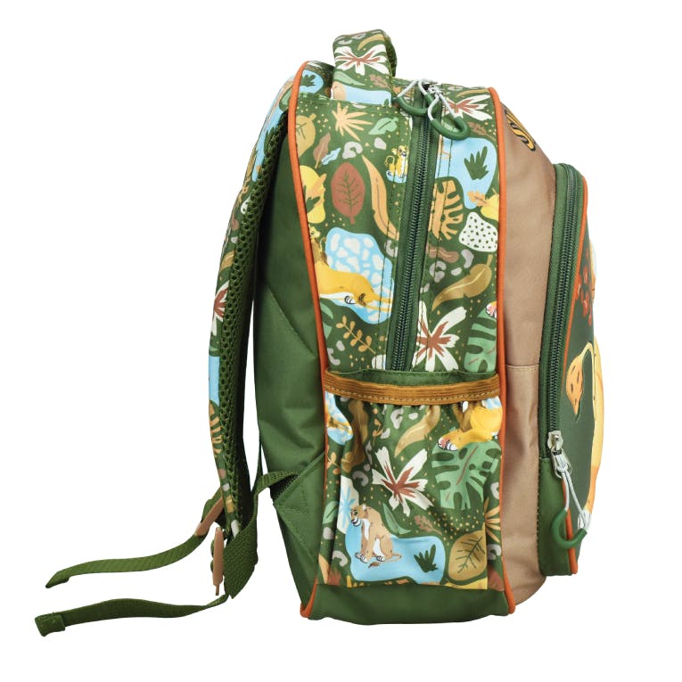 GIM - Gim Σχολική Τσάντα Πλάτης Νηπίου Οβάλ ANIMALS SIMBA Backpack με 2 Κεντρικές Θέσεις Διαστάσεις 30x25x15cm  341-26054