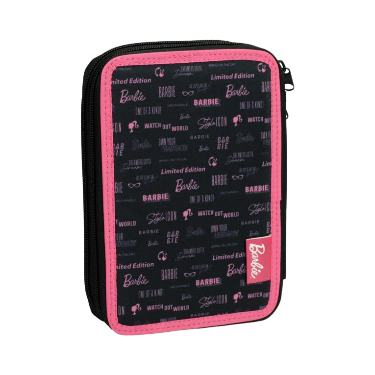 GIM - Gim Κασετίνα Διπλή Τετράγωνη Γεμάτη BARBIE Pensil Case 349-92100