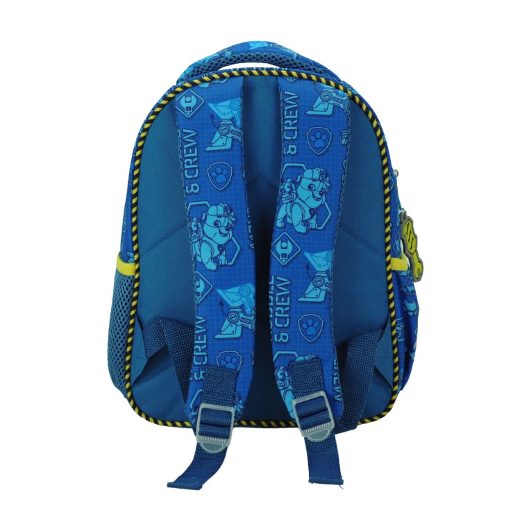 GIM - Gim Σχολική Τσάντα Πλάτης Νηπίου Οβάλ PAW PATROL RUBBLE  Backpack με 2 Κεντρικές Θέσεις Διαστάσεις 30x25x15cm  334-58054