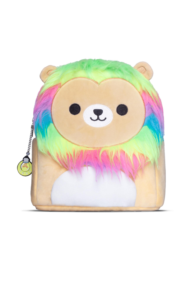 Gim Squishmallows Τσάντα Βόλτας Νηπίου Οβάλ LEONARD MINI FUR Backpack με 2 Θέσεις Διαστάσεις 28x22x13cm  316-30019