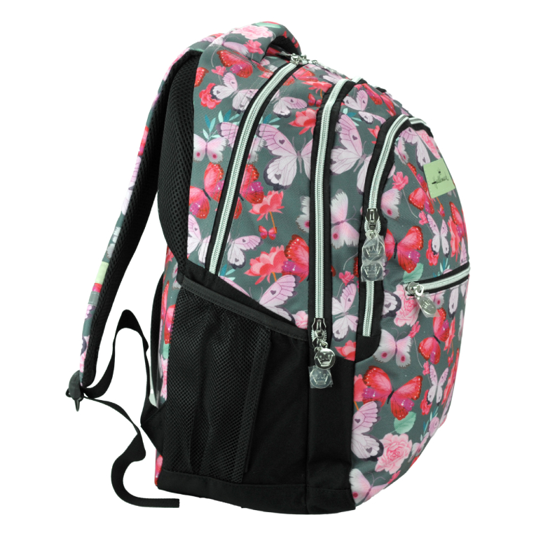 HALLMARK - Hallmark BUTTERFLY Σχολική Τσάντα Πλάτης Backpack Δημοτικού με 3 θήκες 333-38031 BMU