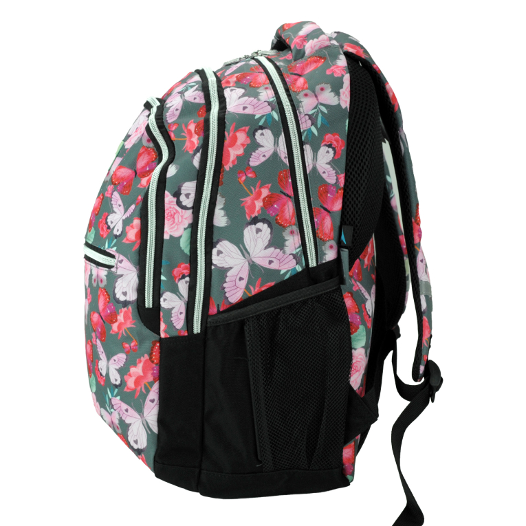 HALLMARK - Hallmark BUTTERFLY Σχολική Τσάντα Πλάτης Backpack Δημοτικού με 3 θήκες 333-38031 BMU