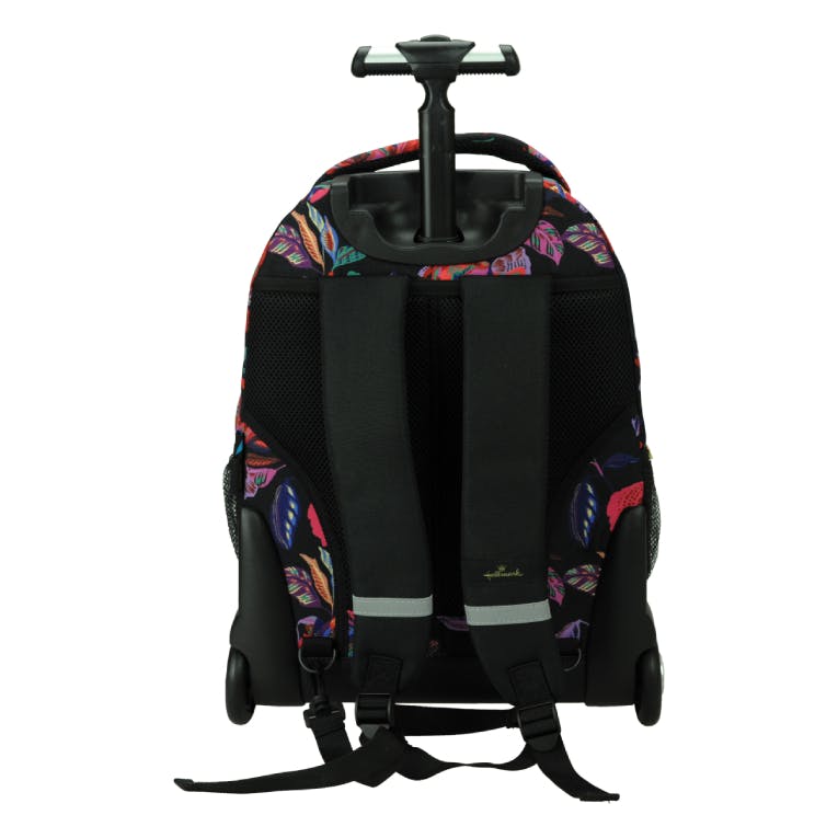 HALLMARK - Hallmark FLOWERS Σχολική Τσάντα Πλάτης ΤΡΟΛΕΙ TROLLEY  Backpack Δημοτικού με 3 θήκες  333-33074
