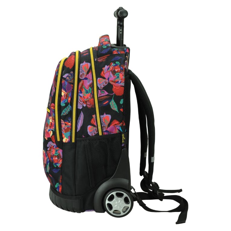 HALLMARK - Hallmark FLOWERS Σχολική Τσάντα Πλάτης ΤΡΟΛΕΙ TROLLEY  Backpack Δημοτικού με 3 θήκες  333-33074