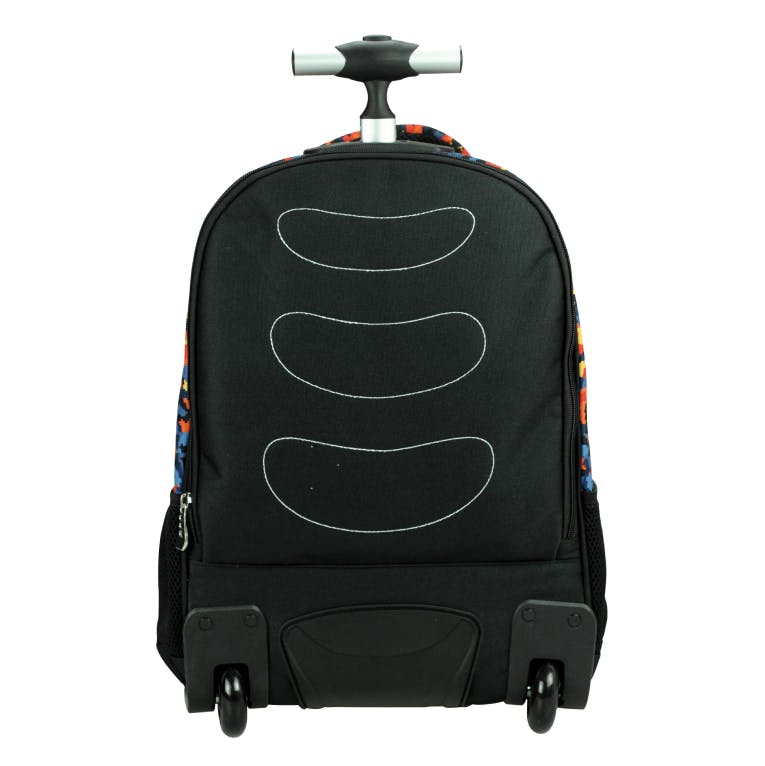BMU - Back Me Up COLOURED WOLF Σχολική Τσάντα Πλάτης ΤΡΟΛΕΙ TROLLEY  Backpack Δημοτικού με 3 θήκες  348-47074 