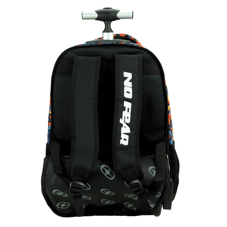 BMU - Back Me Up COLOURED WOLF Σχολική Τσάντα Πλάτης ΤΡΟΛΕΙ TROLLEY  Backpack Δημοτικού με 3 θήκες  348-47074 