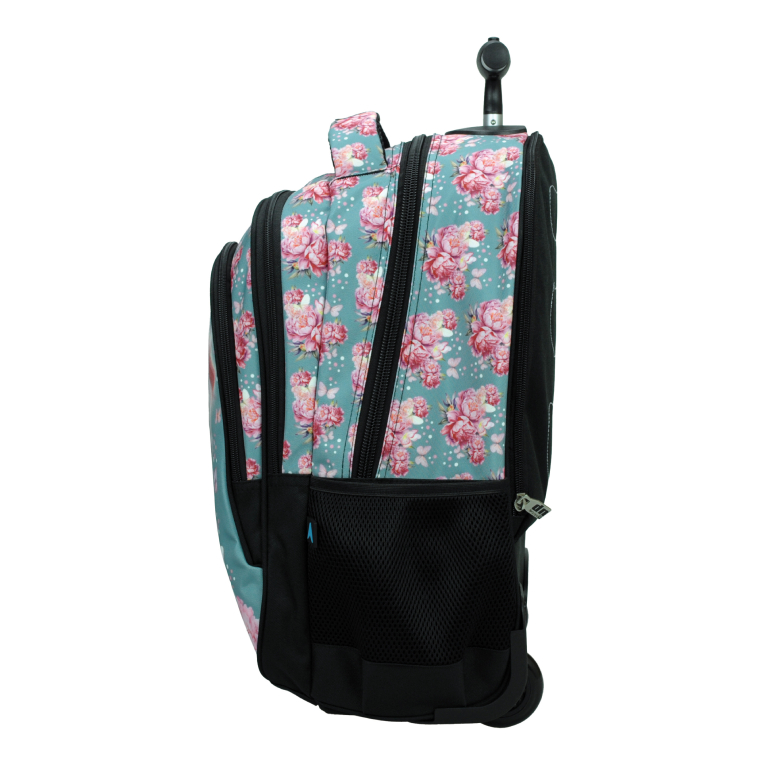 BMU - Back Me Up BUTTERFLY UNICORN Σχολική Τσάντα Πλάτης ΤΡΟΛΕΙ TROLLEY  Backpack Δημοτικού με 3 θήκες  357-25074 