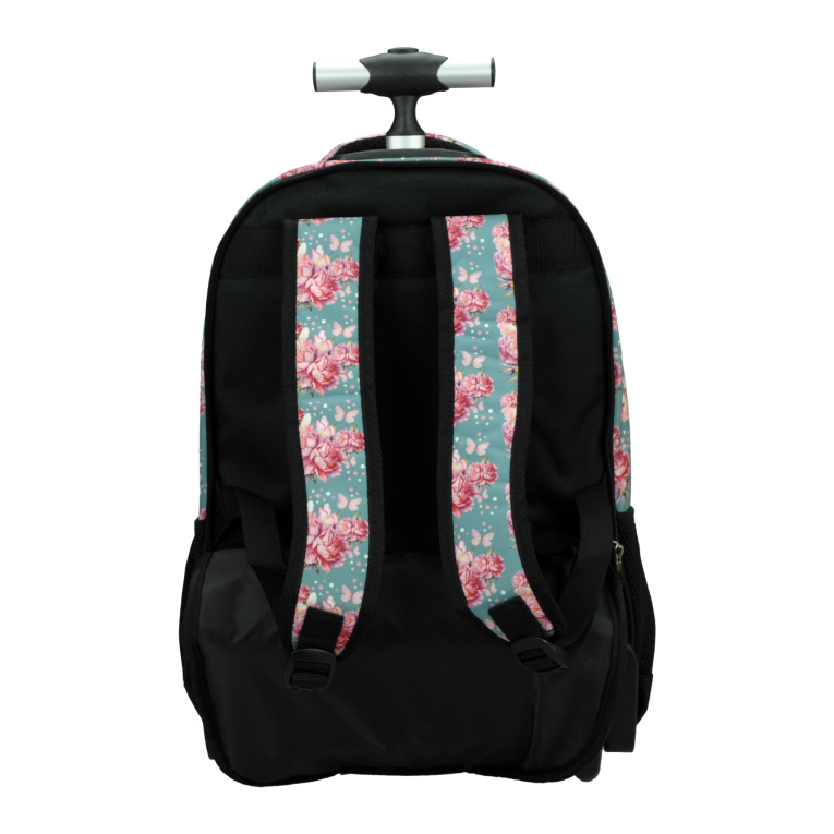 BMU - Back Me Up BUTTERFLY UNICORN Σχολική Τσάντα Πλάτης ΤΡΟΛΕΙ TROLLEY  Backpack Δημοτικού με 3 θήκες  357-25074 
