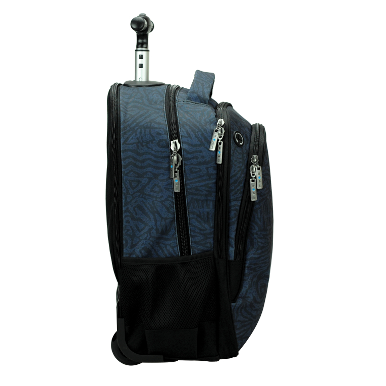 BMU - Back Me Up MAUI BLACK OCEAN Σχολική Τσάντα Πλάτης ΤΡΟΛΕΙ TROLLEY  Backpack Δημοτικού με 3 θήκες  339-22074 