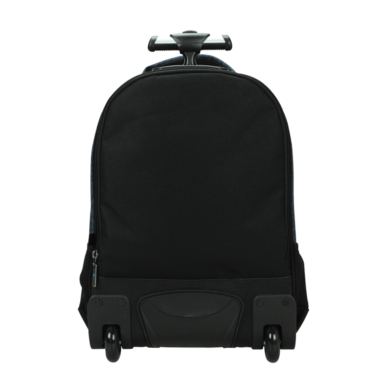 BMU - Back Me Up MAUI BLACK OCEAN Σχολική Τσάντα Πλάτης ΤΡΟΛΕΙ TROLLEY  Backpack Δημοτικού με 3 θήκες  339-22074 